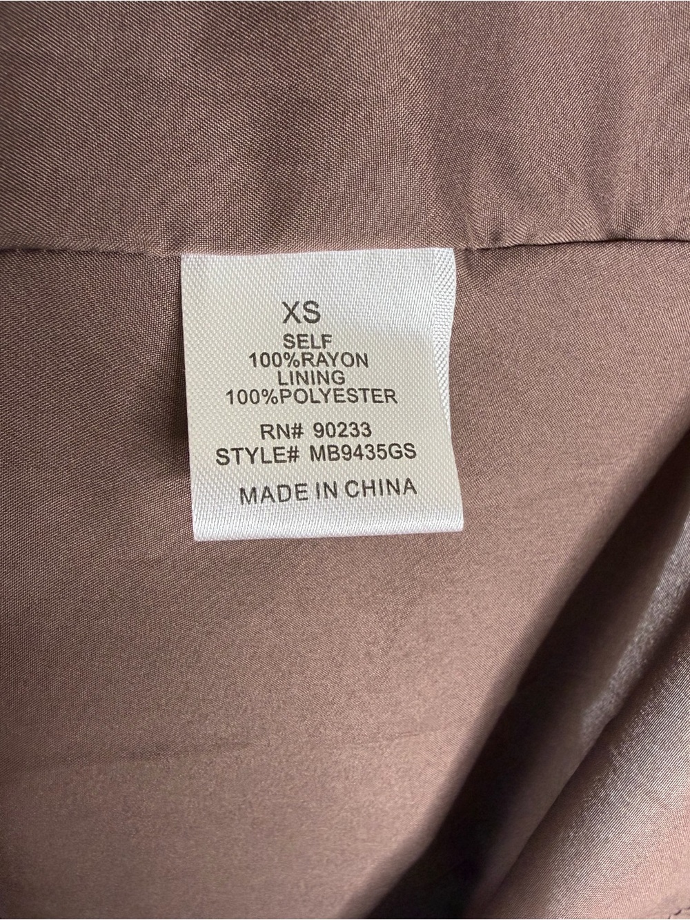Brown Tiered Maxi Skirt W/Drawstring. Size XS - Picture 2 of 6